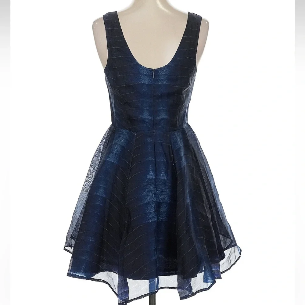 Felder Felder Couture Luxurious 100% Silk Tulle Runway Mini Dress Size 8 UK 4 US